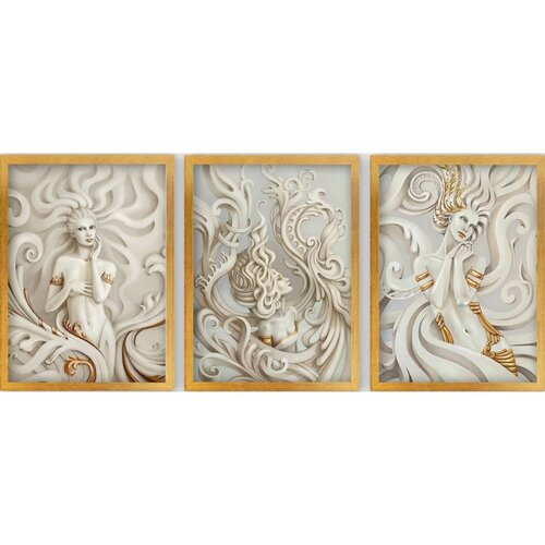 Wallity Dekorativna slika 3SC117, 35x45cm, 3 dijela Cene