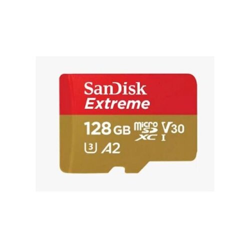 San Disk Extreme microSDXC 128GB for Action Cams and Drones + SD Adapter 190MB/s & 90MB/s A2 C10 V30 Cene