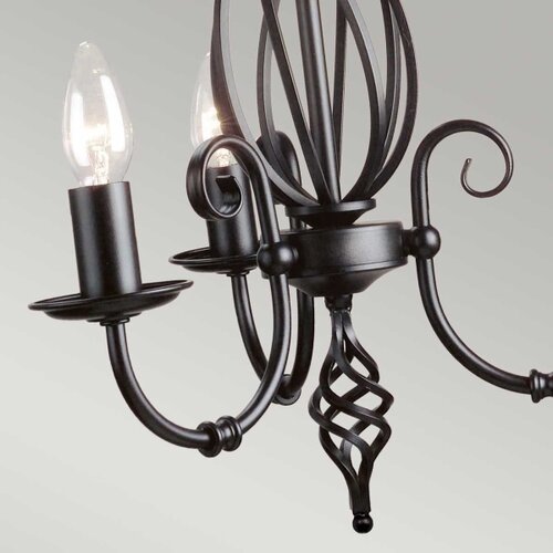 Elstead Lighting Elstead Artisan Lestenec s 3 lučmi, črne barve, E14, (22099616) Cene