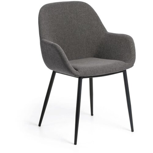 Kave Home Antracitno sive blagovaonske stolice u setu 4 kom Konna &amp;ndash; Slike