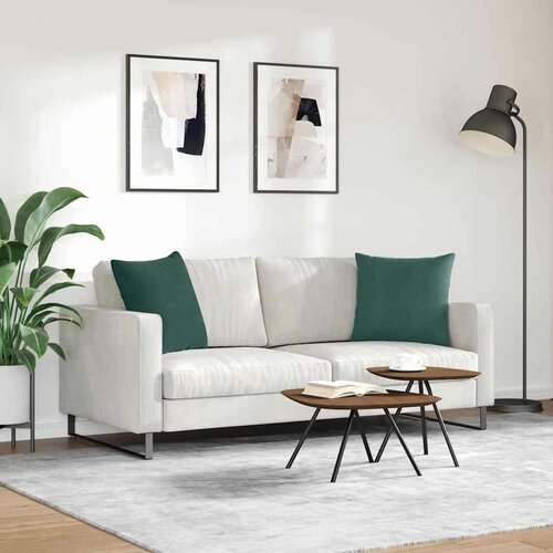 VidaXL jastučići za sofu 2 pcs tamnozelena 50 x 50 cm kordura tekstil Slike