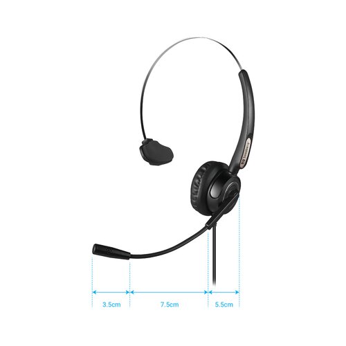 Sandberg Slu&scaron;alice - USB Office Headset Pro Mono (USB; mikrofon; kontrola glasnoće; 2,1 m kabel; crna) Cijene