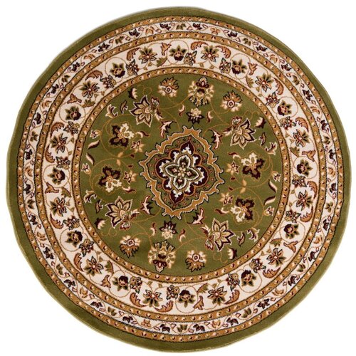 Flair Rugs Zeleni okrugao tepih 133x133 cm Sherbone – Cijene