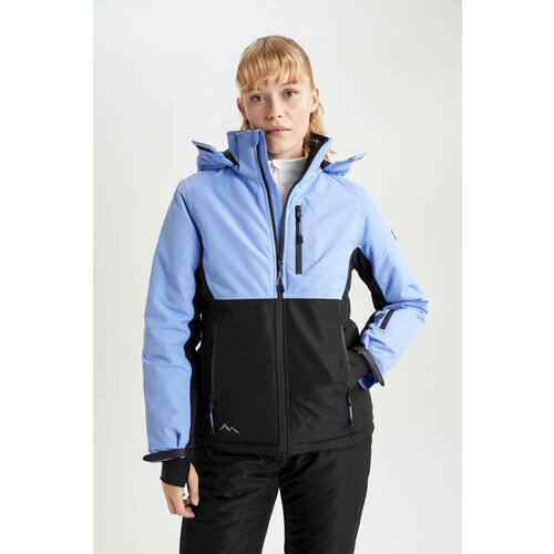 Defacto Su İtici Regular Fit Fleece Lined Ski Suit Puffer Jacket Cene