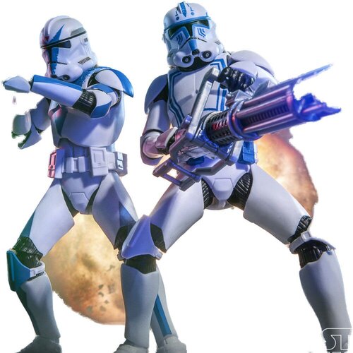 Star Wars Set 2 figure Clone Trooper Dogma i Hardcase &amp;ndash; : The Clone Wars, 15 cm Slike