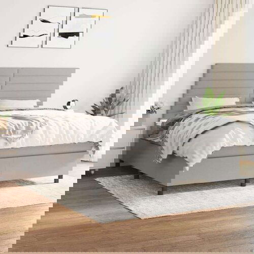  S oprugama i madracem svjetlosivi 180x200 cm od tkanine Cijene