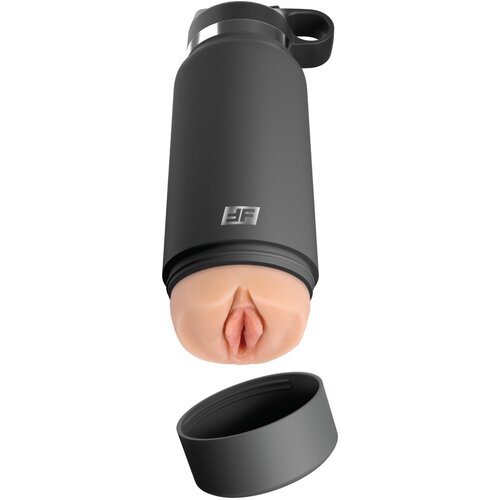 Pipedream PDX Plus Fuck Flask Secret Delight Discreet Stroker Grey Bottle Brown Slike