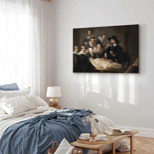  Slika - Rembrandt &amp;ndash; The Anatomy Lesson of Dr. Tulp 90x60 Na talijanskom platnu Slike