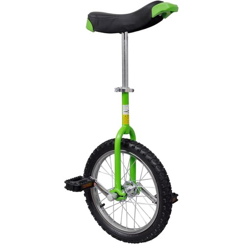 vidaXL Zelen nastavljiv monocikel 16" Cene