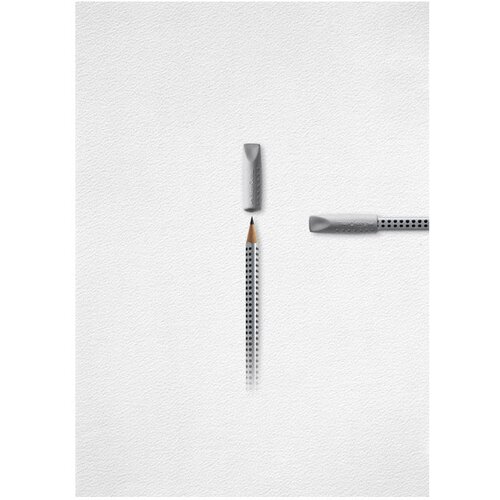  RADIRKA-ČEP GRIP 2001 PK2 FABER CASTELL 187000 SIVA Slike