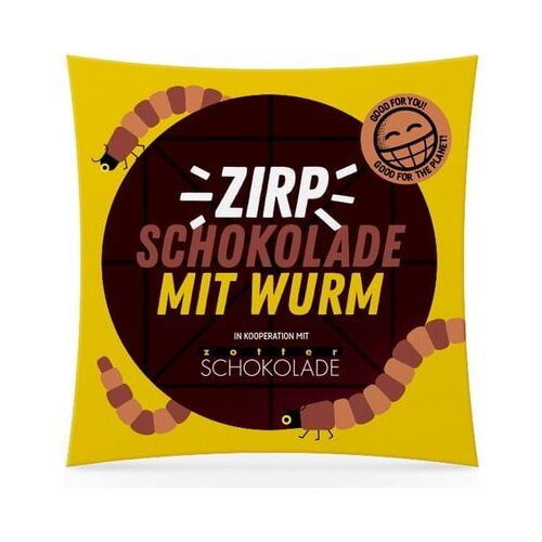 ZIRP Insects Zotter čokoladica z Buffalo Warm črvi Slike