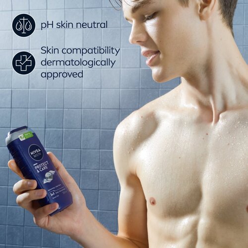 Nivea men protect &amp;amp; care gel za tu&amp;scaron;iranje za tijelo, lice i kosu 250 ml za mu&amp;scaron;karce Slike