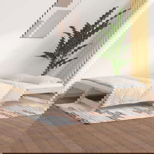  Izvlečna dnevna postelja 2x(90x190) cm trdna borovina, (20601208) Slike