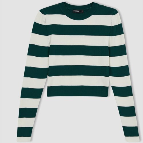 Defacto Cool Slim Fit Striped Crew Neck Sweater Slike