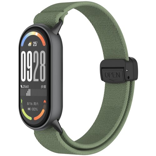 INF združljivost s xiaomi 10/9/8: magnetna pletena elastična zapestnica s kovinsko glavo green, (5000085994) Cene