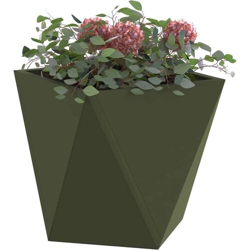  Sadilica Maslinasto zelena 30 x 30 x 30 cm Čelik Slike