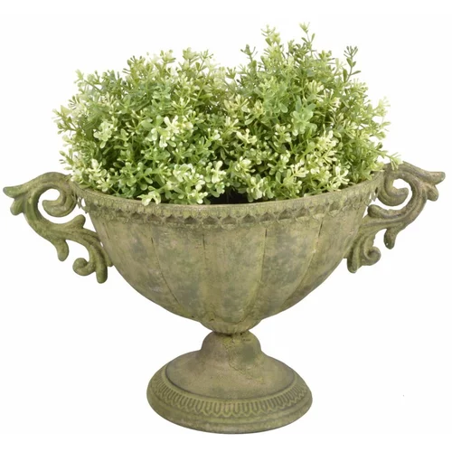 Esschert Design Kovinska široka cvetlična vaza