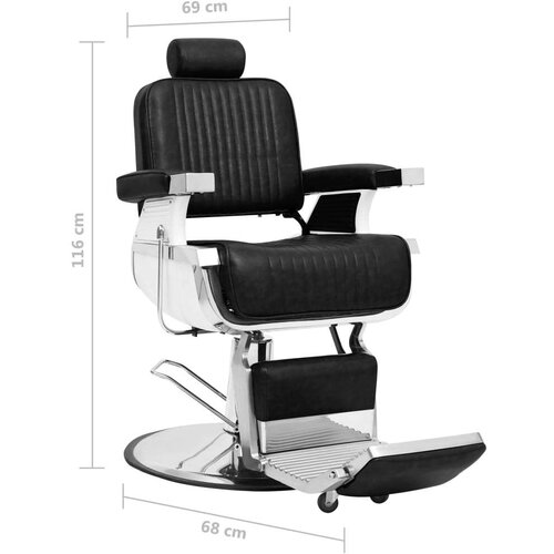 vidaXL Brijačka stolica od umjetne kože crna 68 x 69 x 116 cm Cijene