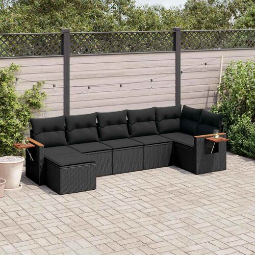  8-dijelni set vrtnih sofa od poliratana s jastucima Slike