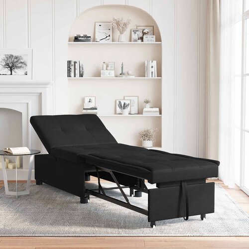  Krevet-sofa na razvlačenje Crna 194 x 67 x 82 cm Mikrovlakna Cene