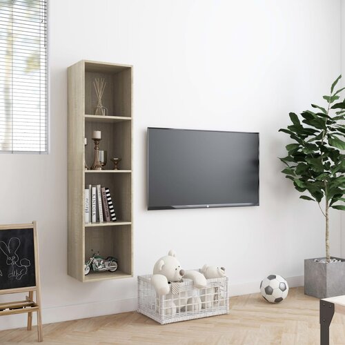  za knjige/TV boja hrasta sonome 143 x 30 x 36 cm Slike