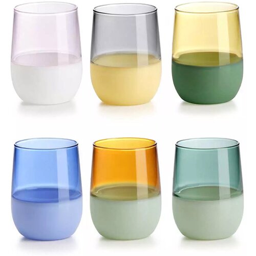 Ivv set kozarcev za vodo, sok Unameta 320ml, 6 kos, borosilikatno steklo Slike