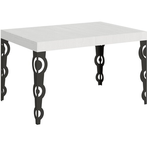 Itamoby   Karamay (90x140/244 cm) - bela, barva nog: antracit - raztegljiva jedilna miza, (20842817) Cene