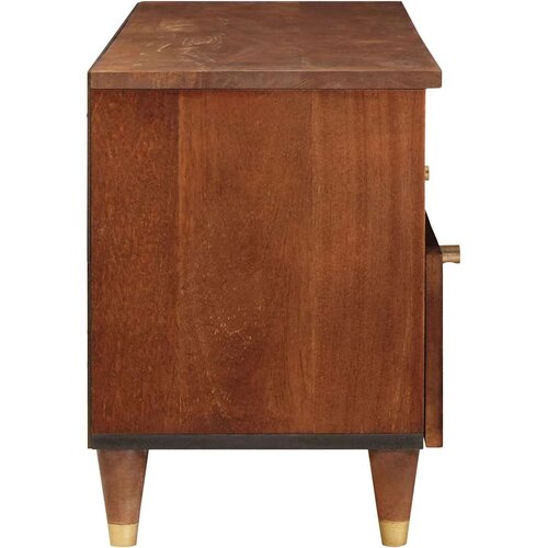  ormar s ladicama Smeđa 100 x 33,5 x 46 cm Čvrsto drvo manga Slike