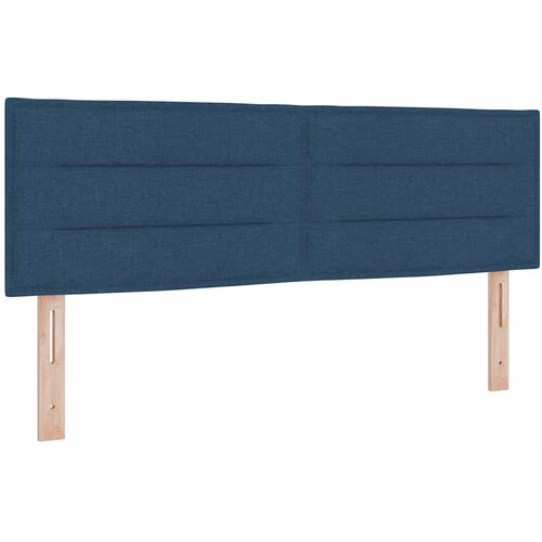 vidaXL Postelja z vzmetnico z vzmetnico Modra 140 x 200 cm blago, (5000126672) Cene