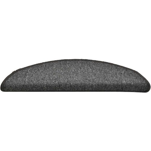  Prostirke za stepenice 30 kom 56x17x3 cm tamno sive poluokrugle Slike