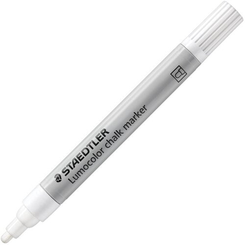  MARKER-KREDA ZA STAKLO 2,4 MM LUMOCOLOR STAEDTLER 344-0 BIJELI Slike