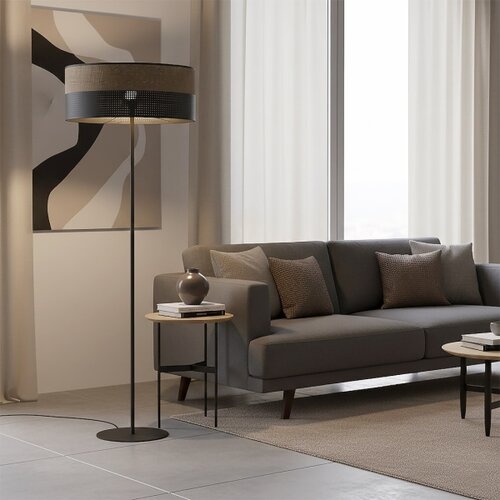  podna lampa karbon 1xE27/15W/230V crna/smeđa Slike
