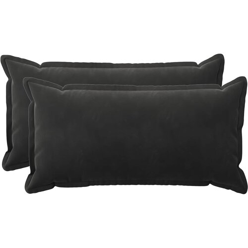  Presvlaka za jastuk 2 pcs HOUTEN Crna 40 x 70 cm Baršun Cene