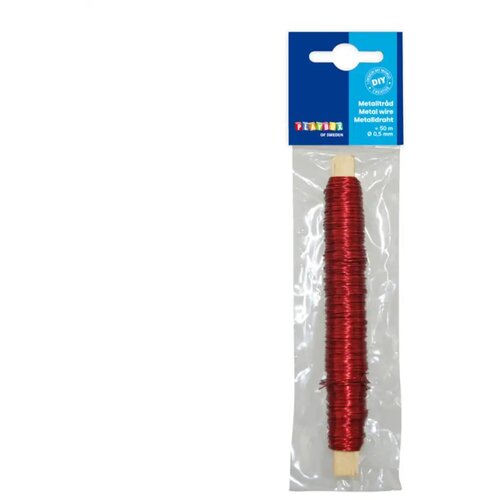 Playbox Metalna vezica crvene boje 0,5 mm 50 m Cene