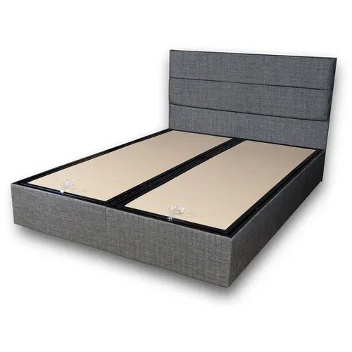  Silver - Grey (150 x 200) dvojna boxspring postelja, (20974291)