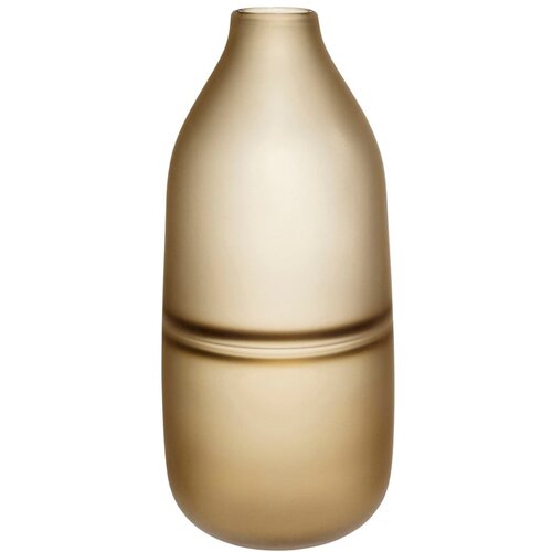 H&amp;uuml;bsch Rjava steklena vaza Frosted, vi&amp;scaron;ina 30 cm Slike