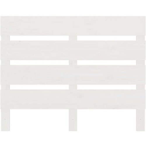  Posteljno vzglavje belo 100x3x80 cm trdna borovina, (21073532) Slike