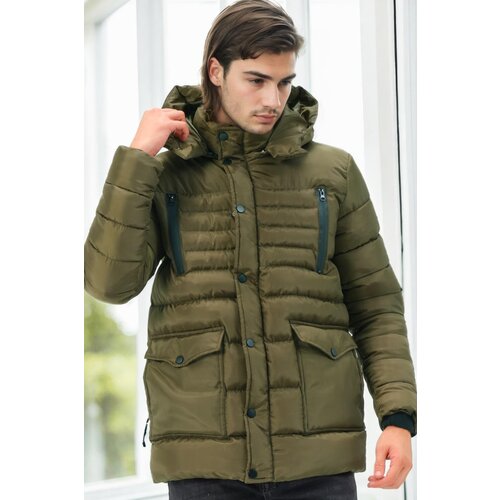 Dewberry M8657 MEN'S COAT-KHAKI-1 Cene