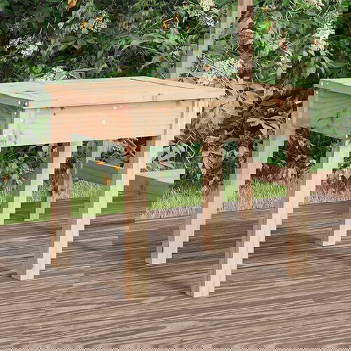 vidaXL Vrtna klupa 50 x 44 x 45 cm od masivne borovine Cene