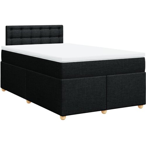 Maison Chic Box spring postelja - Vzmetna postelja z vzmetnico črn 120x200 cm blago SL17764, (21883641) Cene