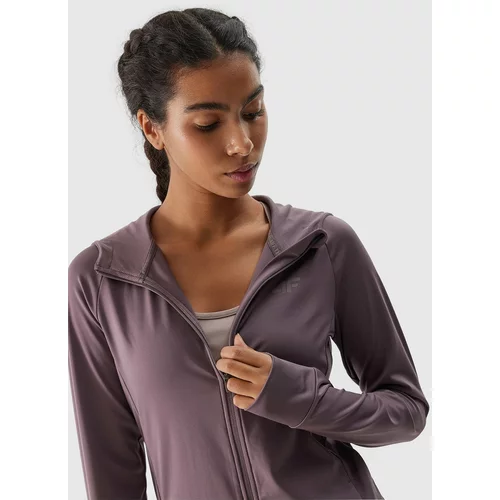 4f Women's Sports Quick-Drying Hooded Sweatshirt - Brown
