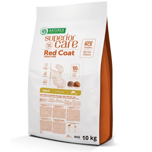 Nature's Protection NPSC Red Coat Grain Free Small Adult Salmon - 10 kg Cene