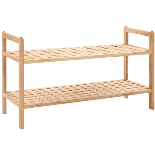  Stalak za cipele od masivnog orahovog drva 69 x 26 x 40 cm Slike