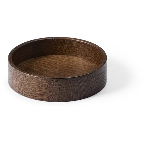 LIND DNA Rjava dekorativna lesena škatla za shranjevanje ø 11x3 cm Circle S – Cene