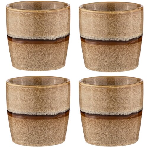Ladelle Svetlo rjave porcelanaste skodelice v kompletu za espresso 4 ks 350 ml Haven – Cene
