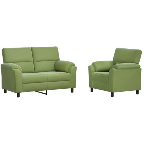  Set sofe 2 pcs Svijetlo zelena Bar&amp;scaron;un - Svijetlo zelena 1-Sjedalo + 2-Sjedalo (120 cm) Slike