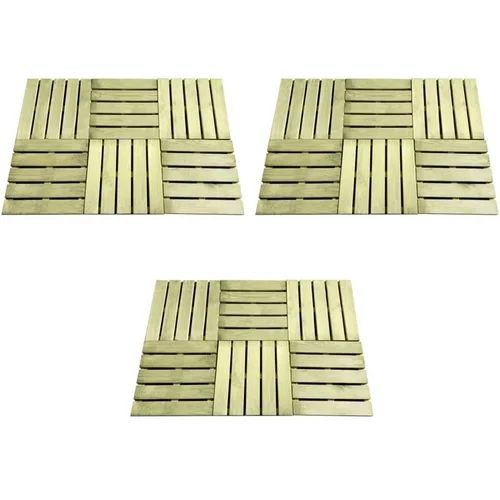 talne plošče 18 kosov 50x50 cm lesene zelene