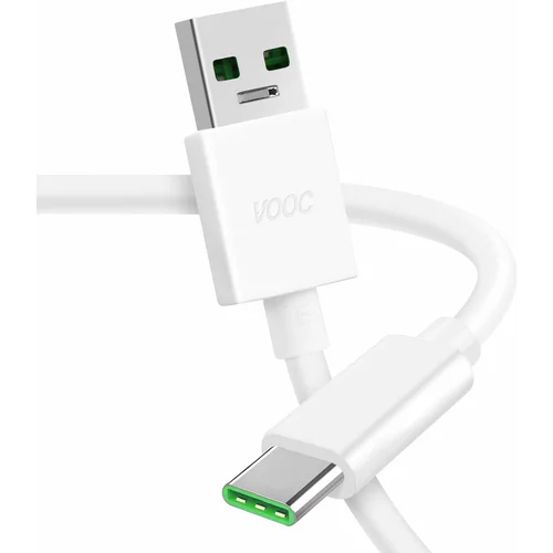 Oppo Kabel SuperVOOC 65 W USB v USB-C, uradni izdelek DL129 - bel 1 m, (20763515)