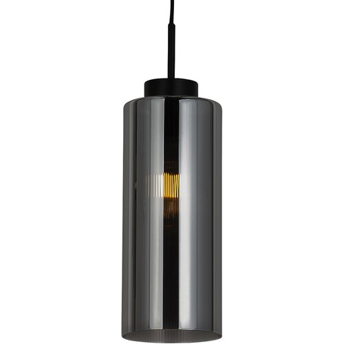 QAZQA Smart hanglamp zwart met smoke glas incl. Wifi ST64 - Laura Slike
