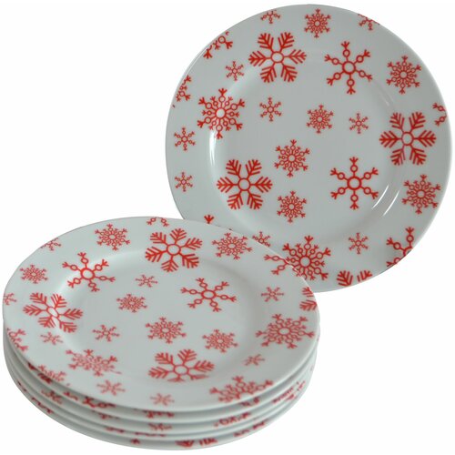 Sigma ng porcelan set za kolače (beli/crvene pahuljice) Slike